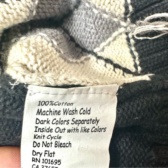 ONE KID | 2T Boys | Argyle Front Zipper Sweater - Picture 2 of 9